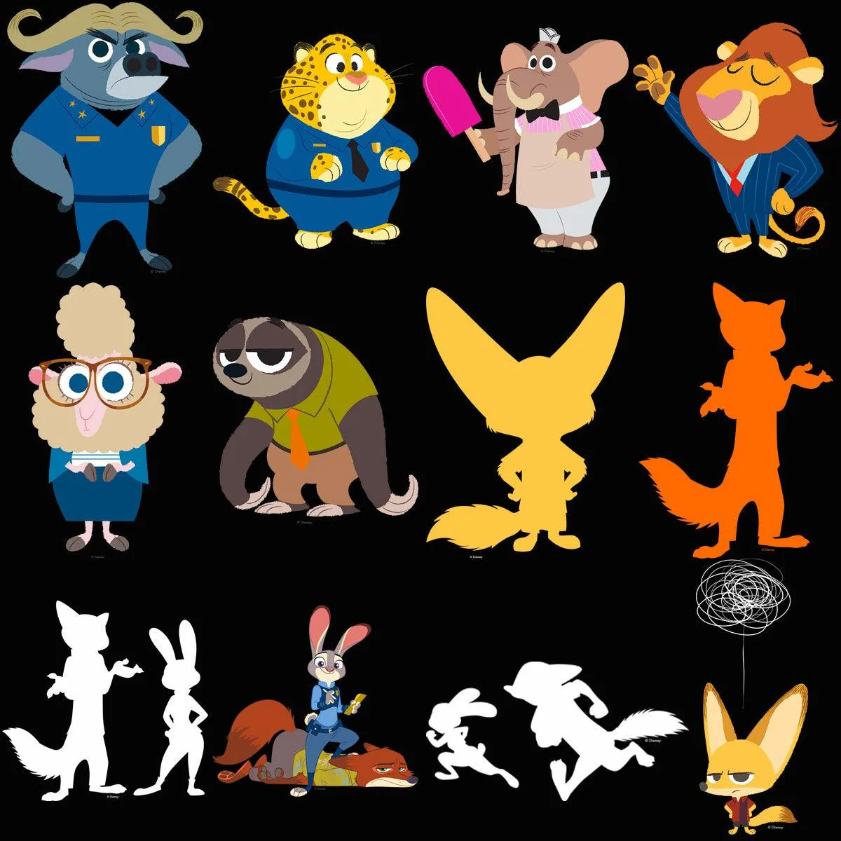 39 Cartoon Zoo Designs Bundle PNG