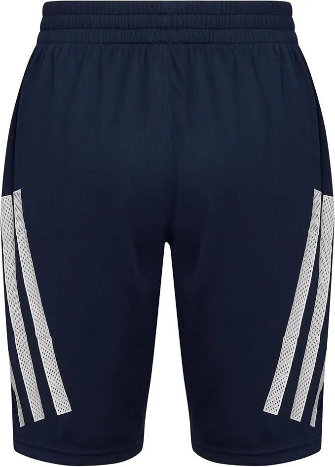 Adidas Boys' Elastic Waistband Bold 3S Short Navy 412