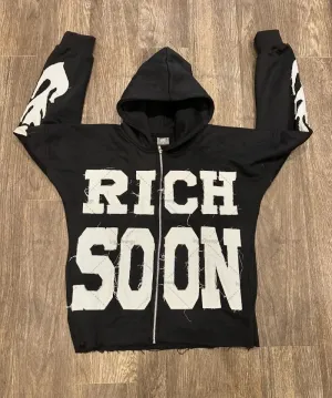 Advbridge Hip-hop Trendy Clothing American Street Colorful Embroidered Zipper Hoodie Men Y2K Harajuku Retro All-match Oversized Jacket