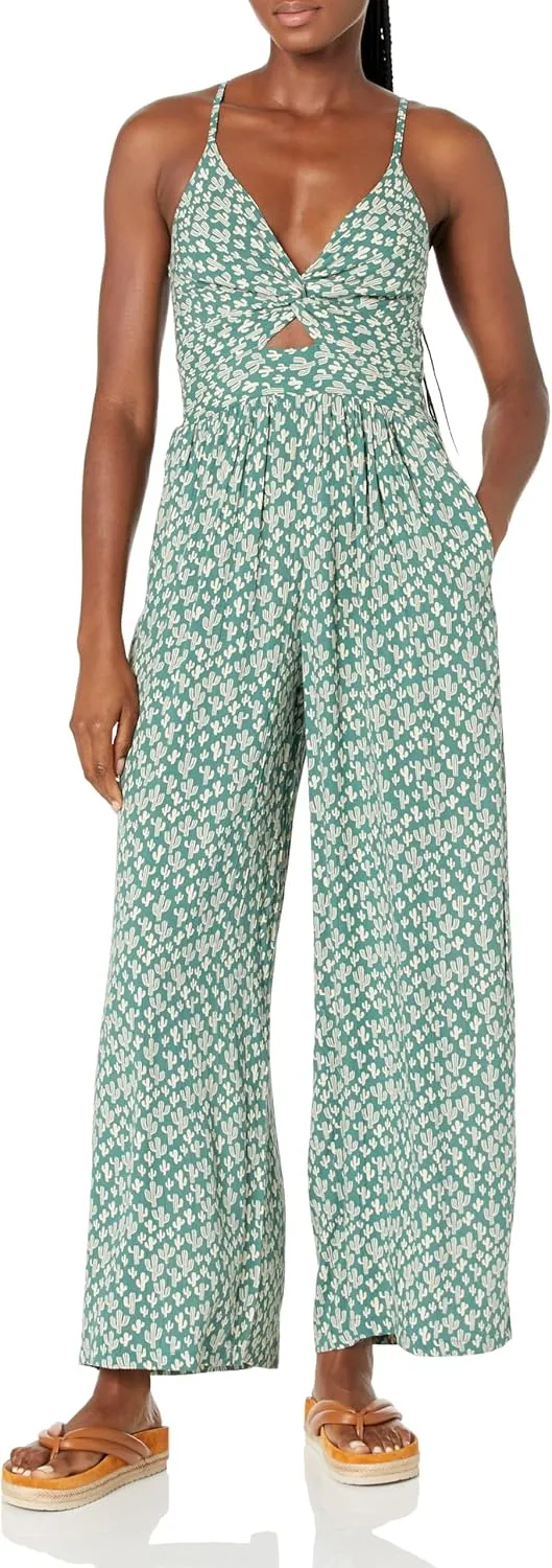 Angie Womens Women's Twist Front Peekaboo Cutout Jumpsuit