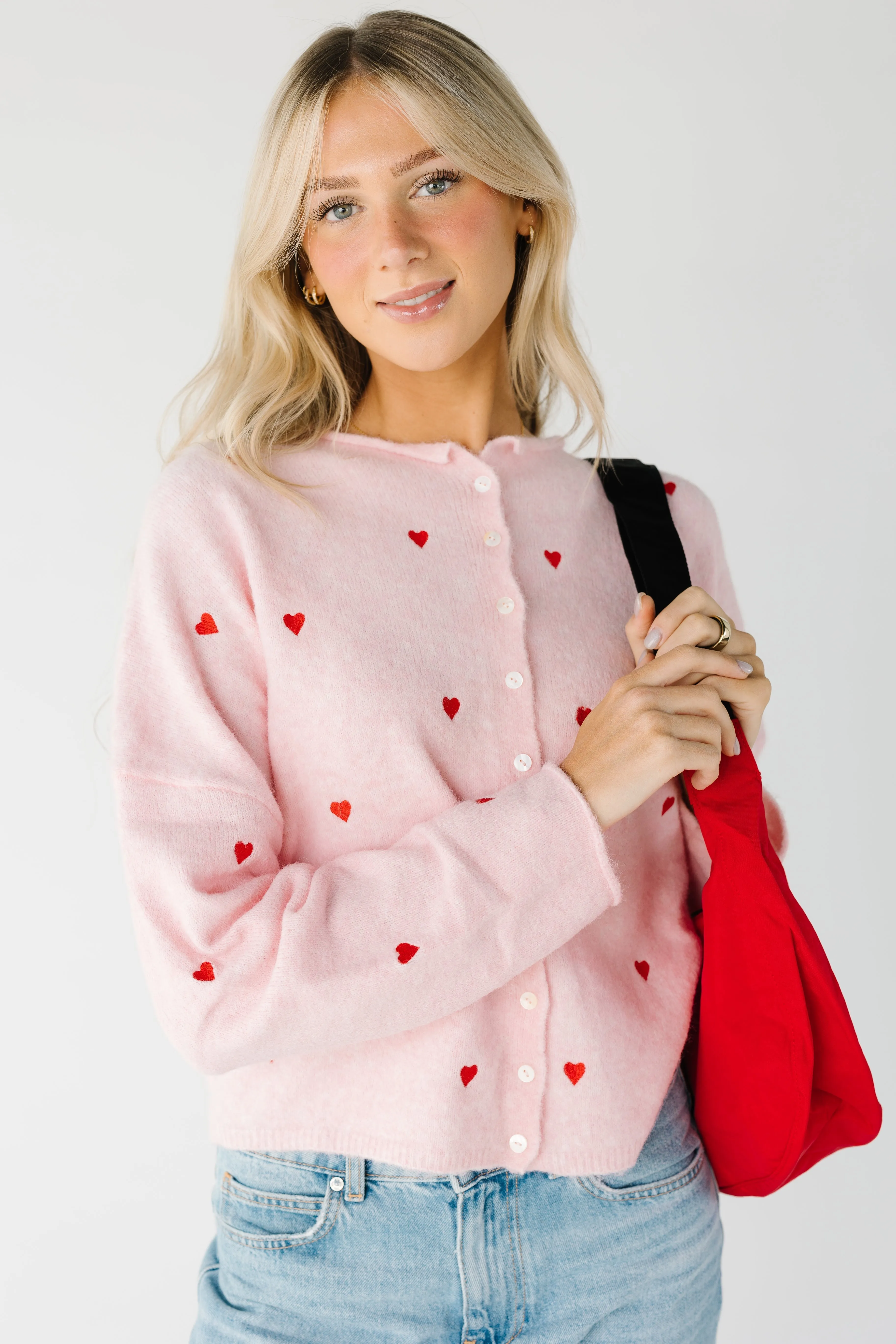 Aria Embroidered Heart Sweater