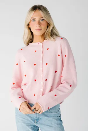 Aria Embroidered Heart Sweater