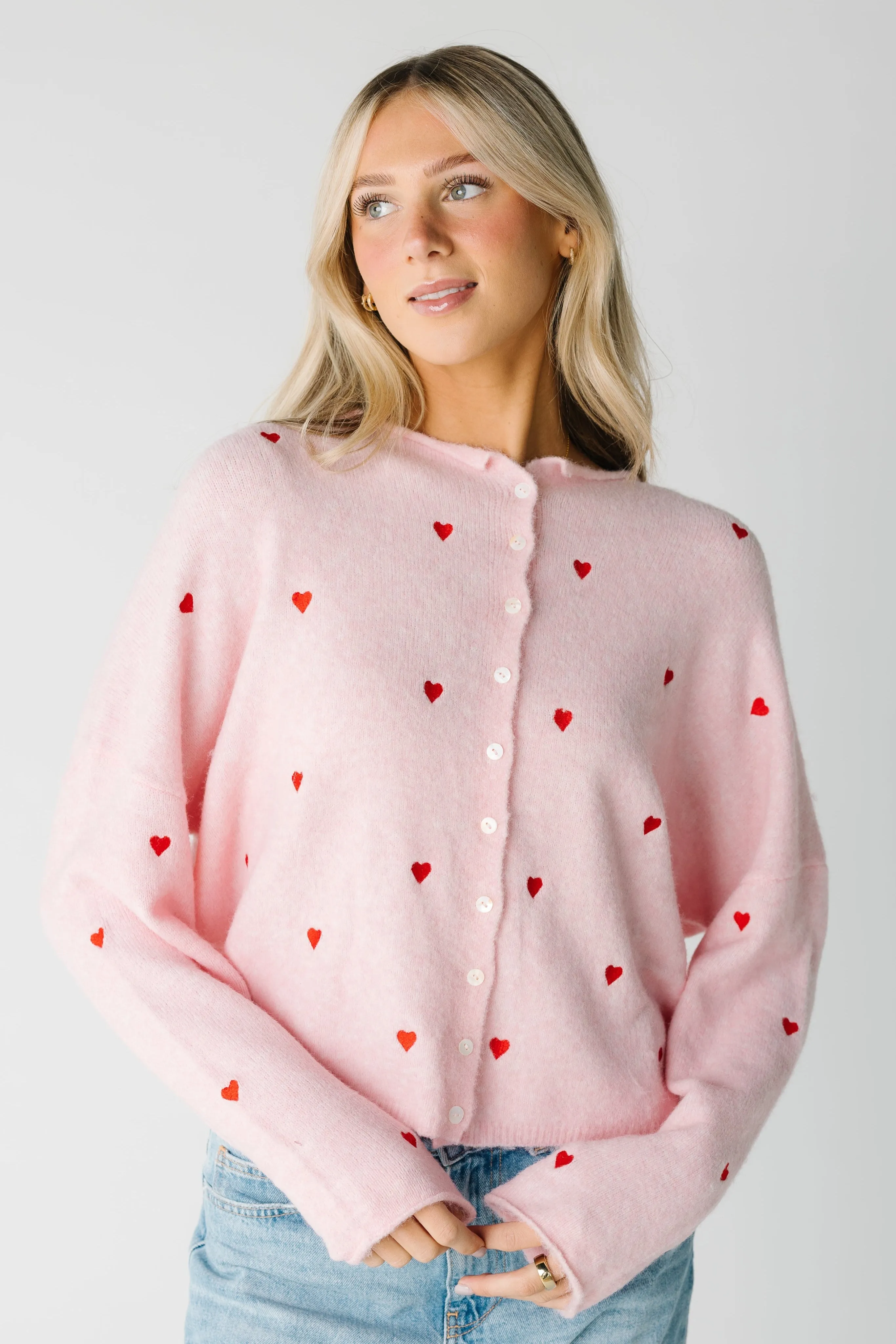 Aria Embroidered Heart Sweater