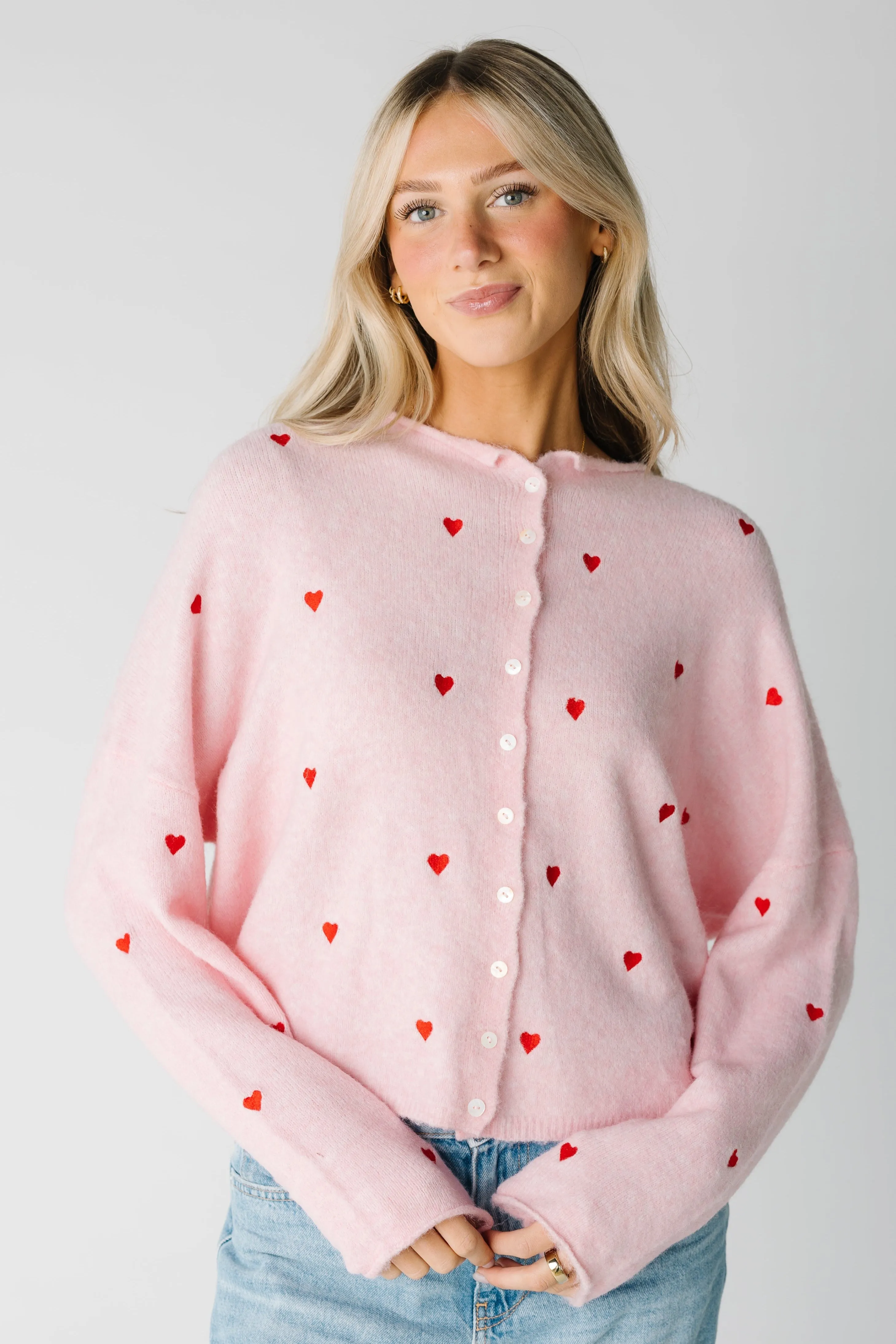 Aria Embroidered Heart Sweater