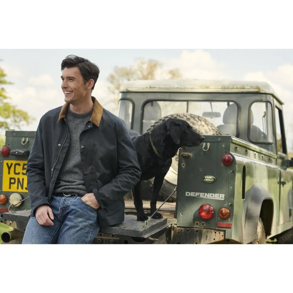 Barbour Milton Mens Wax Jacket - Navy