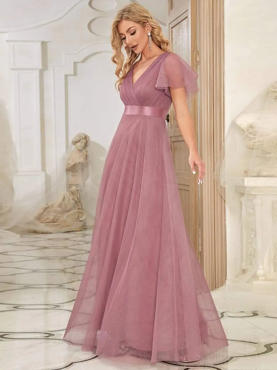 Belted Bridesmaid Dress