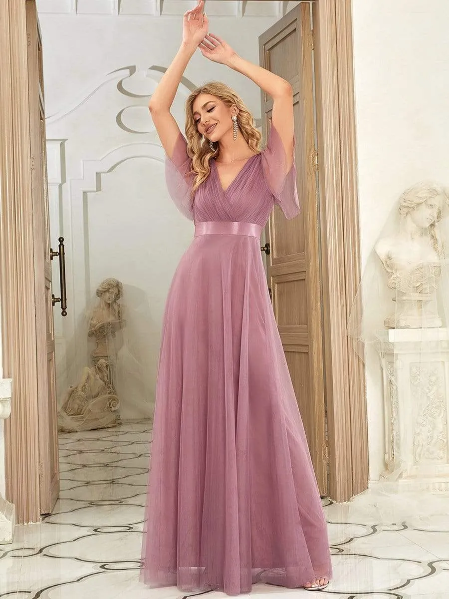 Belted Bridesmaid Dress