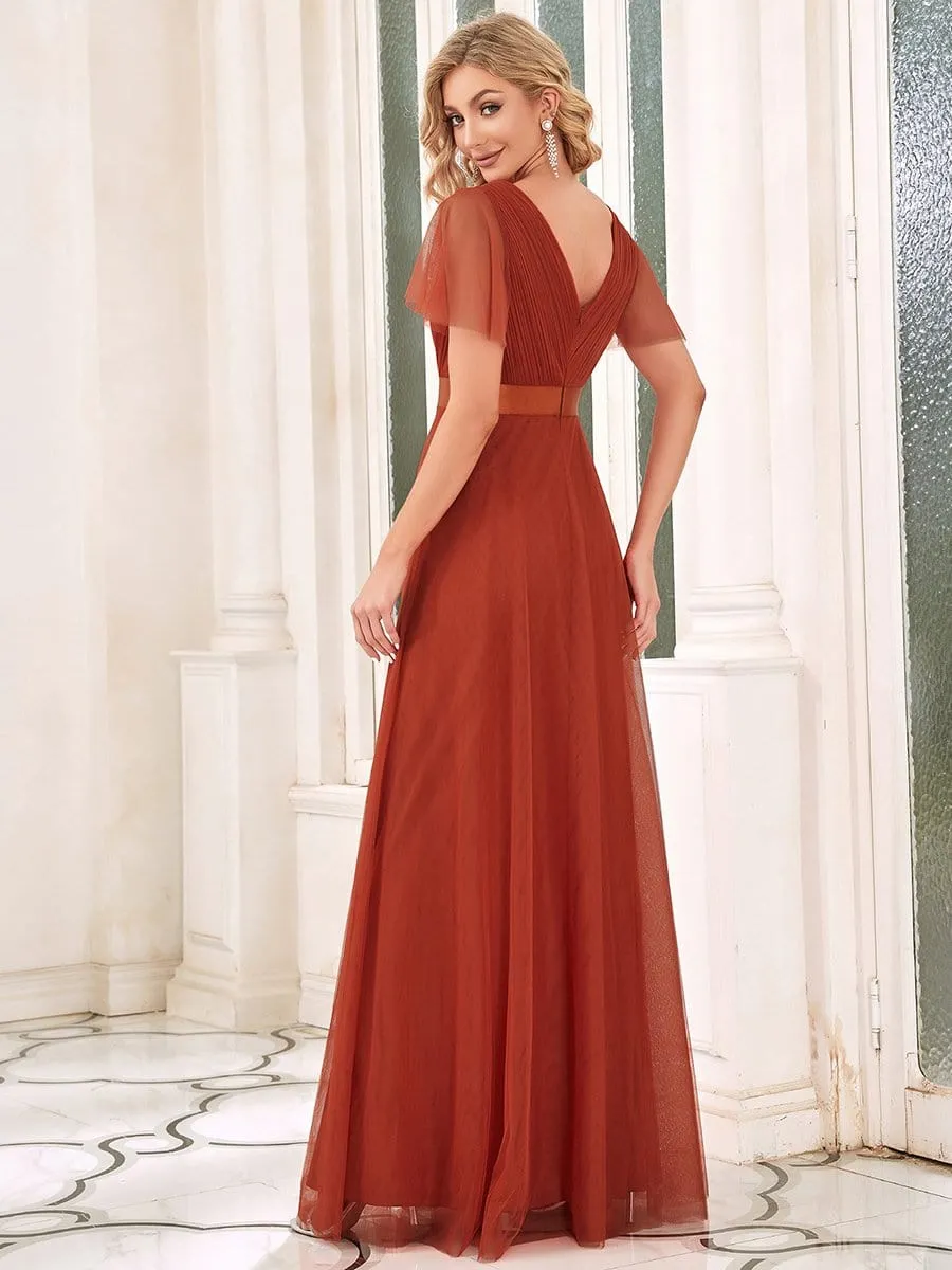 Belted Bridesmaid Dress