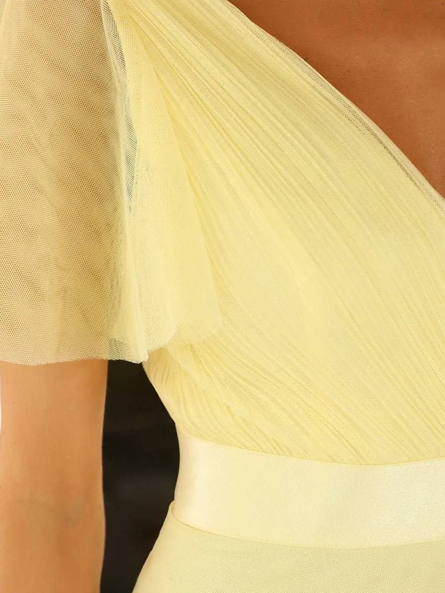 Belted Bridesmaid Dress