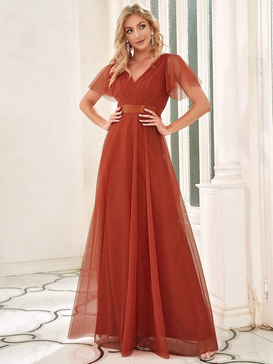 Belted Bridesmaid Dress