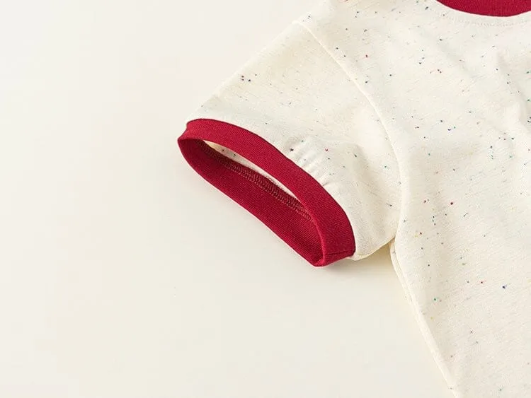 Berry Bright Childhood Polka Dot Tee