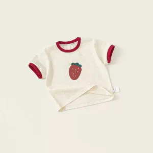 Berry Bright Childhood Polka Dot Tee