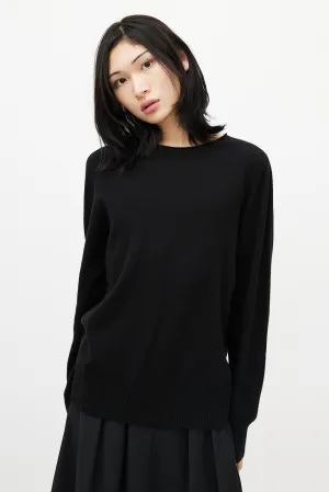 Black Cashmere Knit Sweater