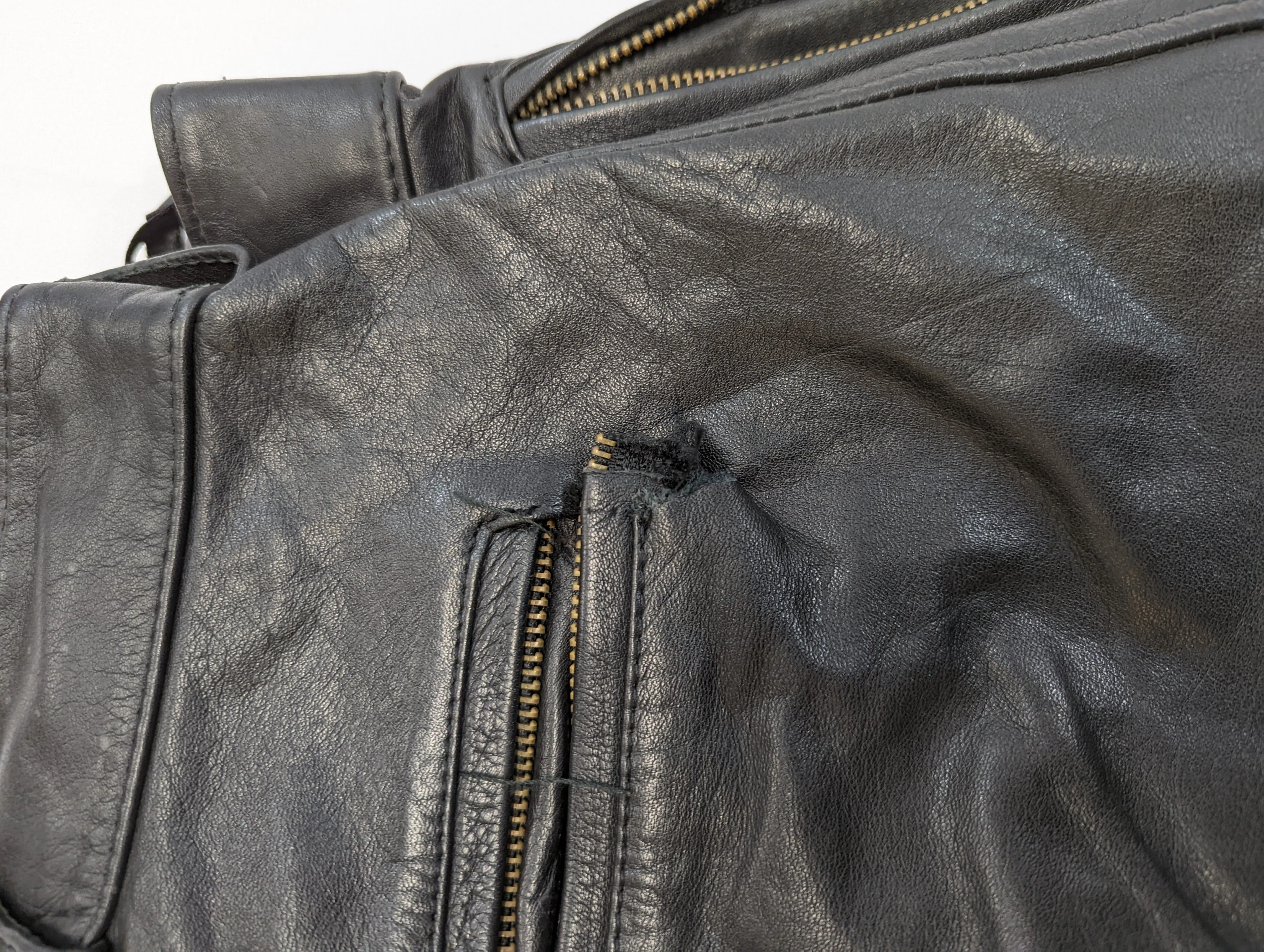 Black European Leather Pants