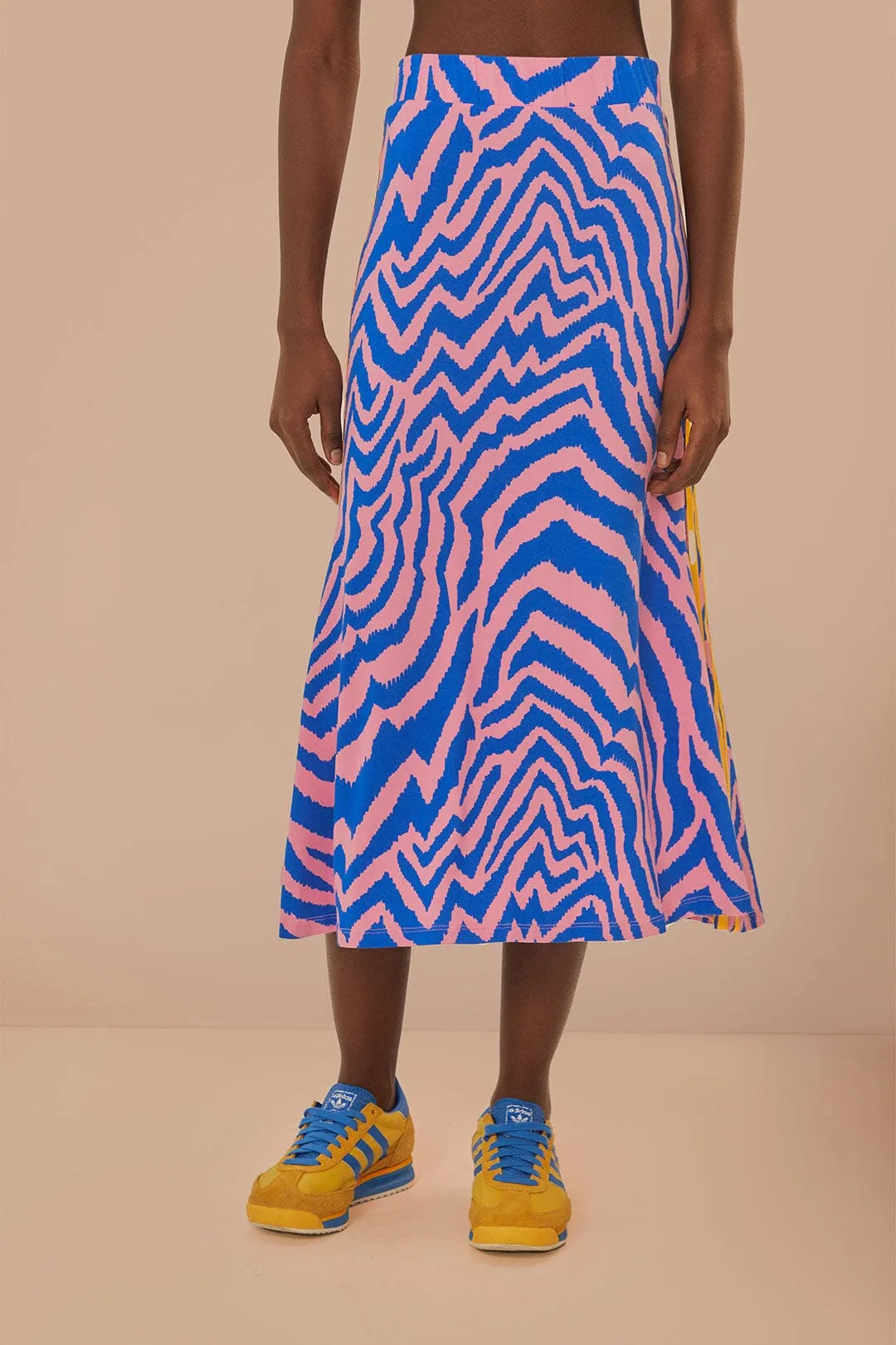 Blue Adidas Farm Rio Maxi Skirt