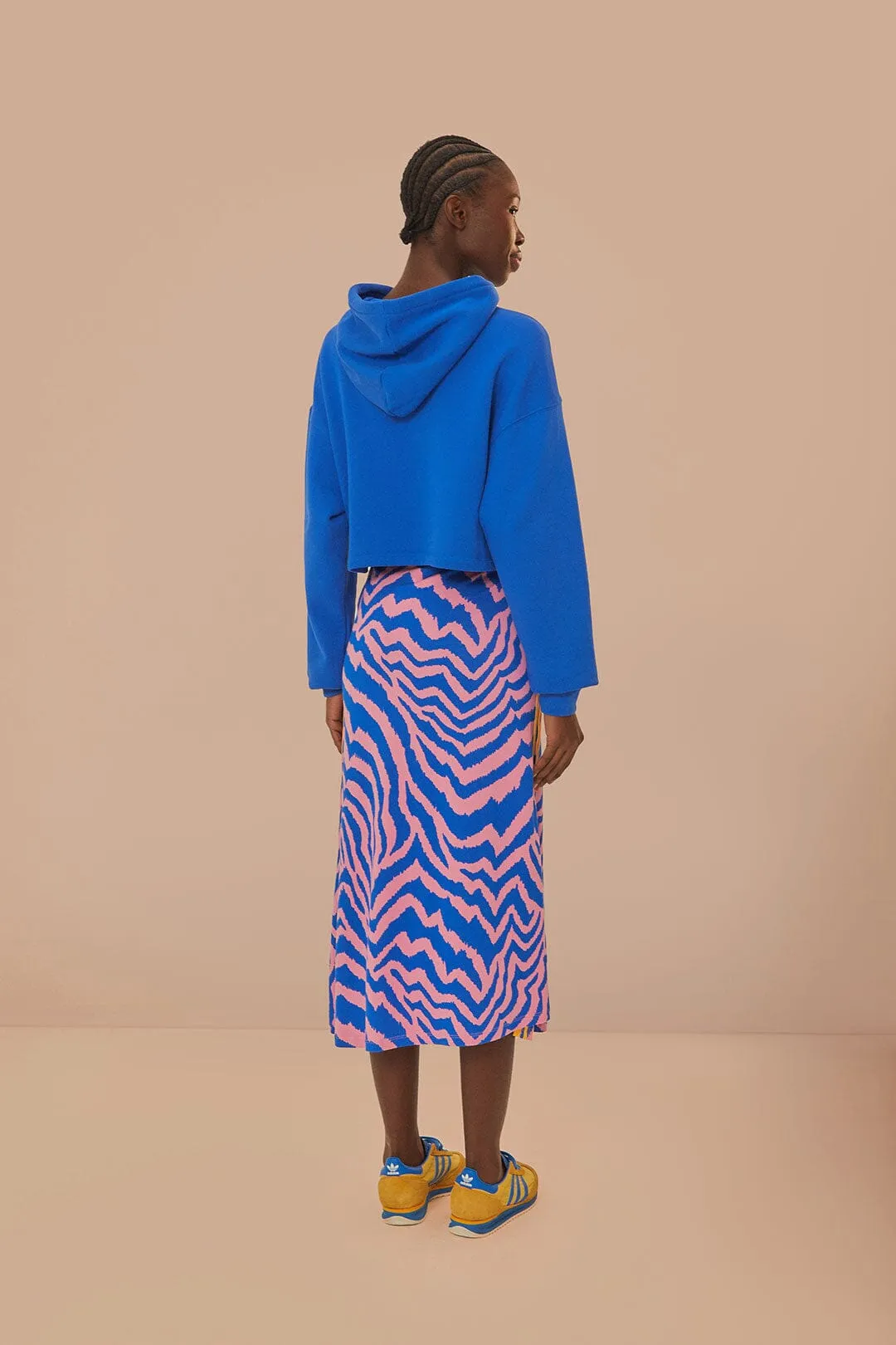 Blue Adidas Farm Rio Maxi Skirt