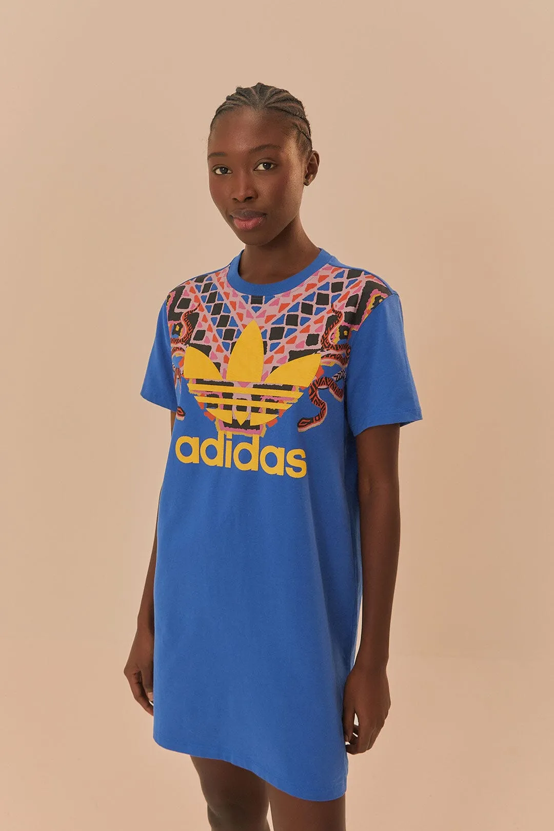 Blue Adidas Farm Rio T-Shirt Dress