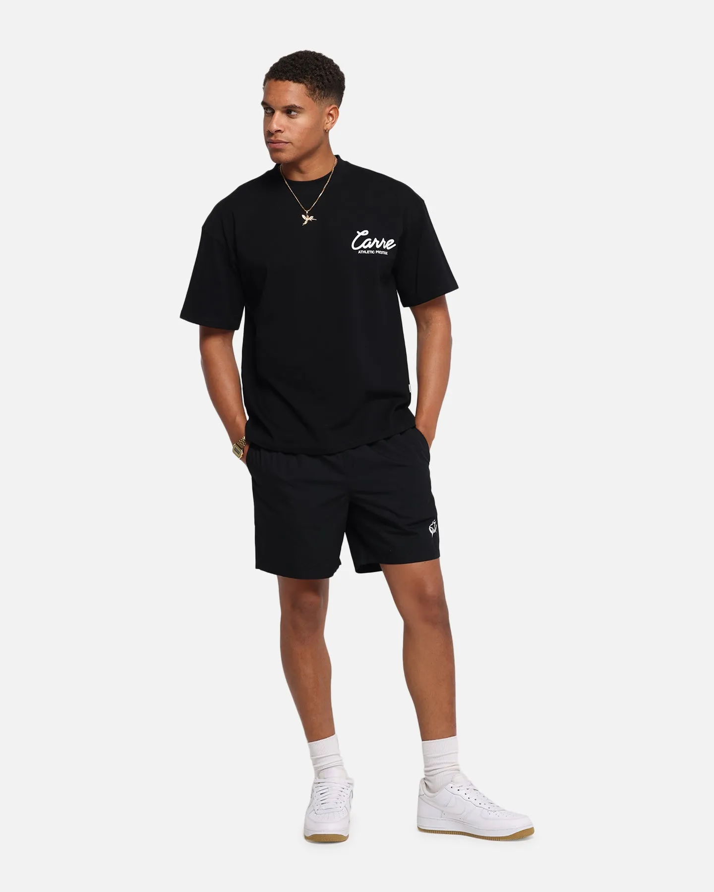 Carre Prestige Script T-Shirt Black