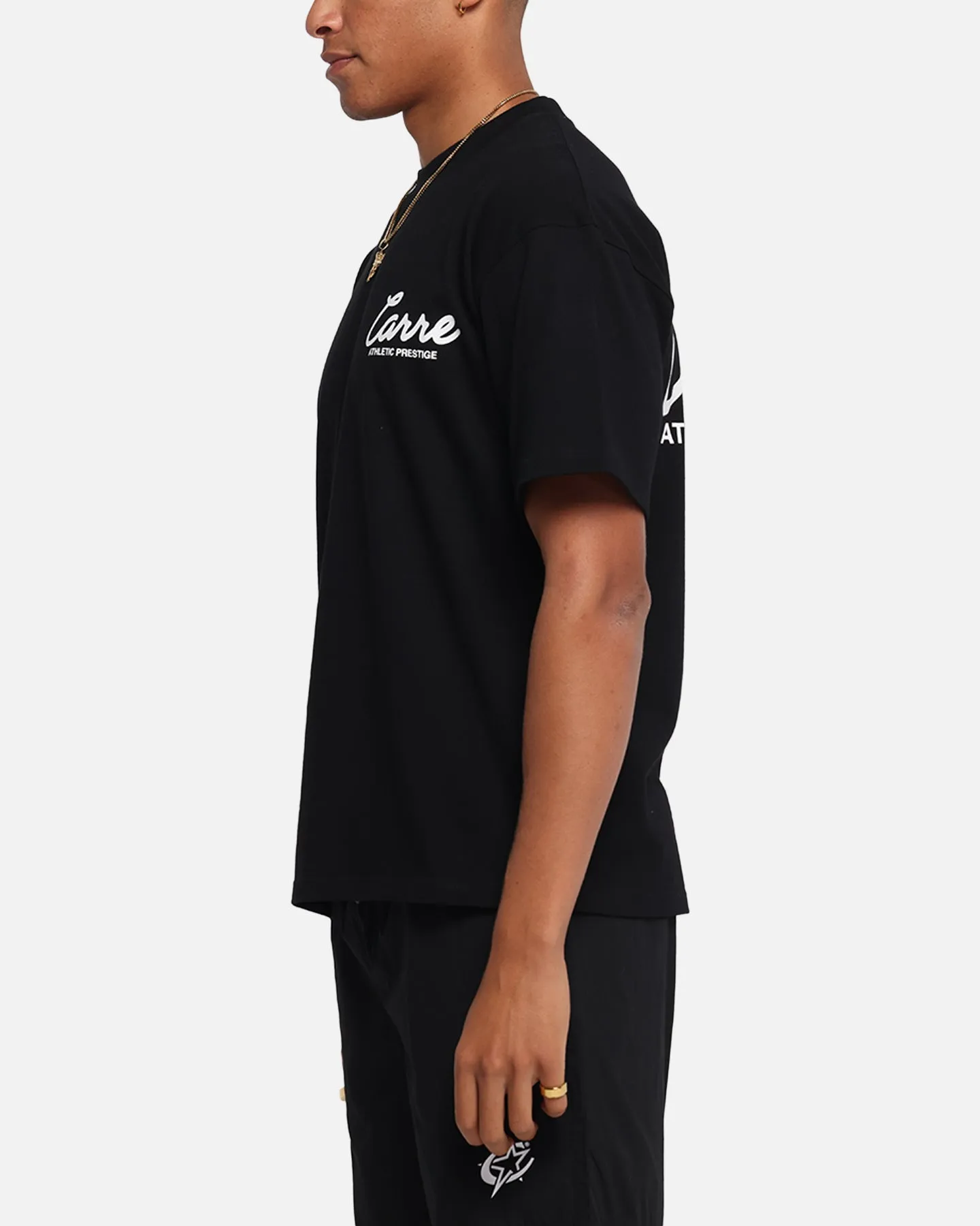 Carre Prestige Script T-Shirt Black