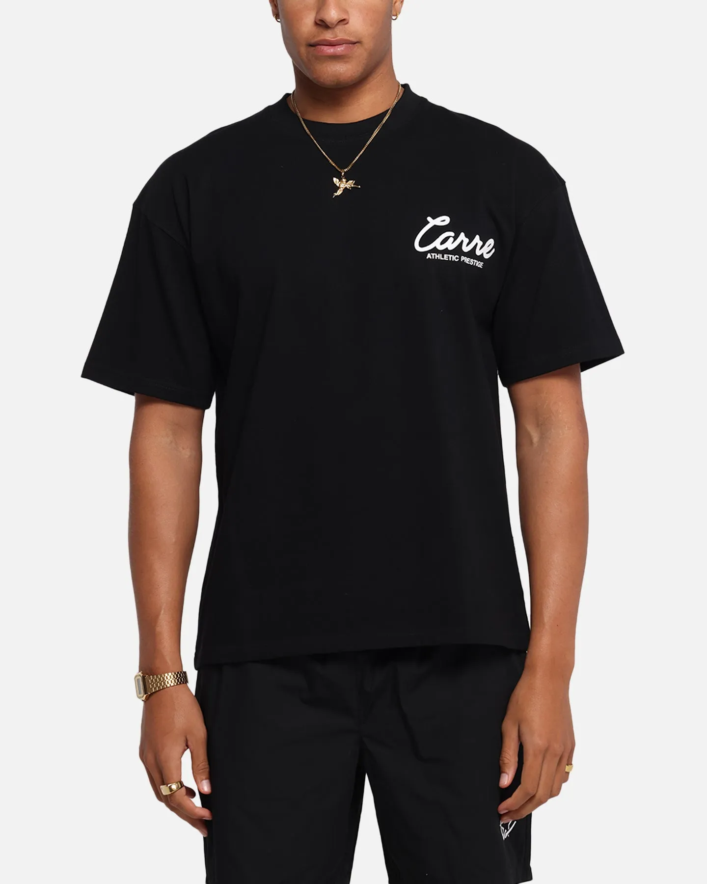 Carre Prestige Script T-Shirt Black