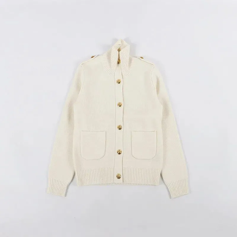 Classic Wool Cashmere Cardigan for Women