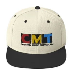 CMT Logo Embroidered Classic Snapback Hat