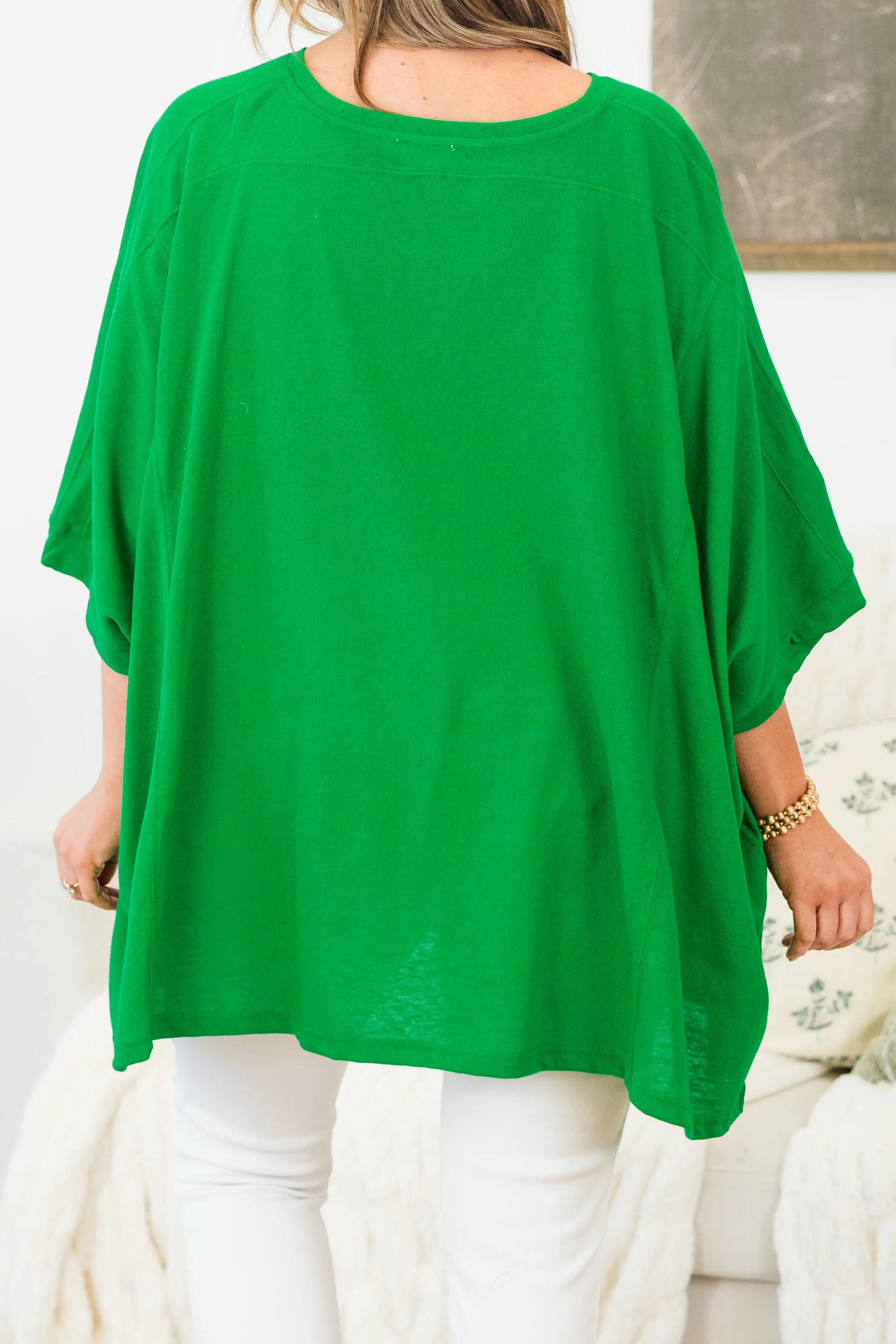 Comparing The Two Tunic, Kelly Green