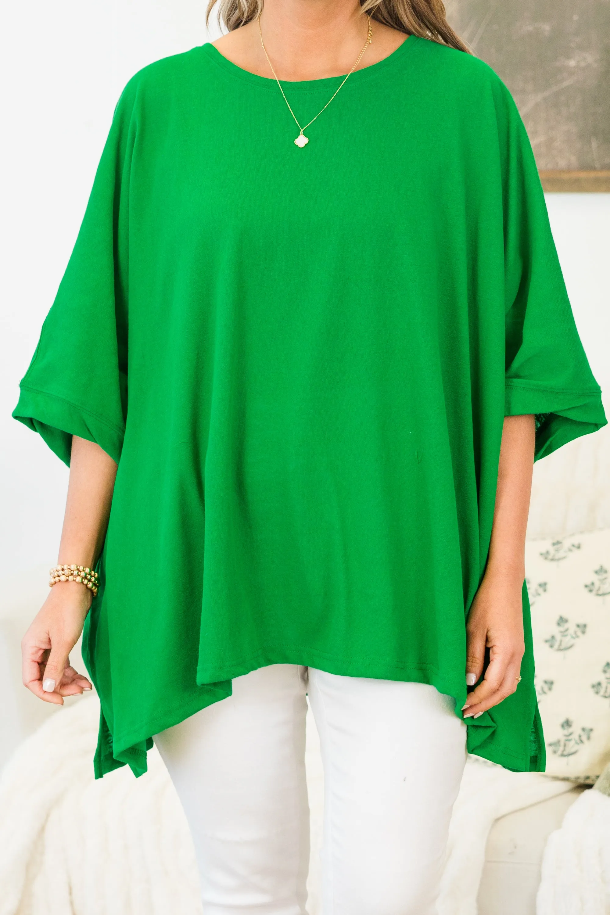 Comparing The Two Tunic, Kelly Green