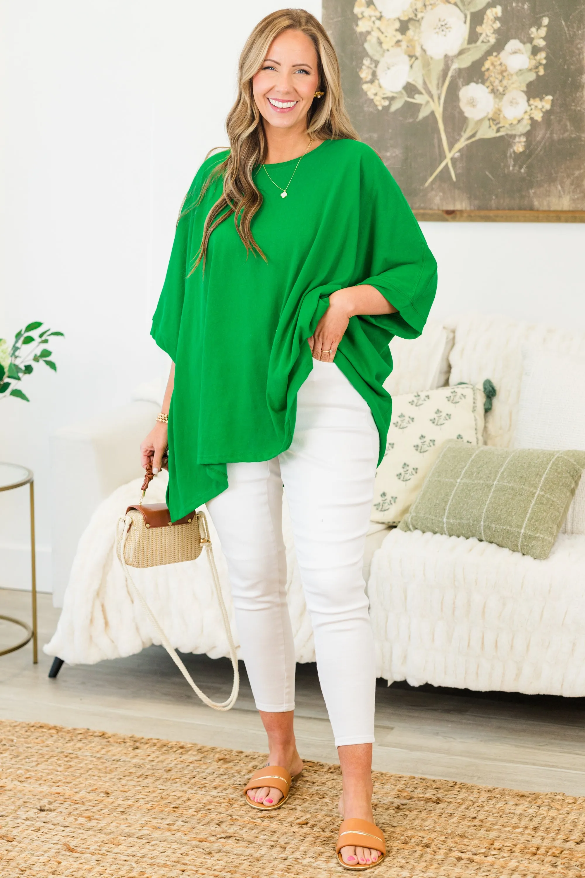 Comparing The Two Tunic, Kelly Green