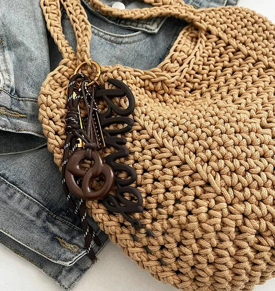 Crochet Tote Bag Women 2025 Large Straw Beach Bag Handmade Woven Shoulder Bags Hobo Tote Handbags Purse for Summer