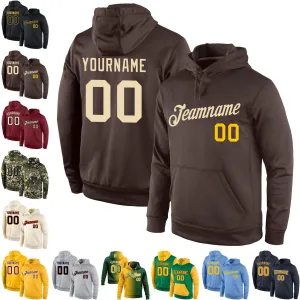 Custom Stitched Green Gold Cream Gradient Fashion Sports Pullover Sweatshirt Hoodie Unisex-adult Men Women Youth Kids