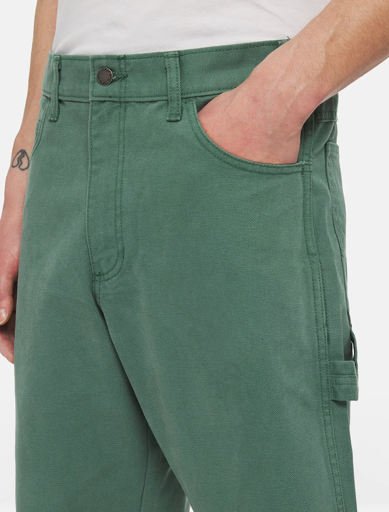 Dickies Men's Duck Canvas Straight Fit Shorts Forest DK0A4XNGH691