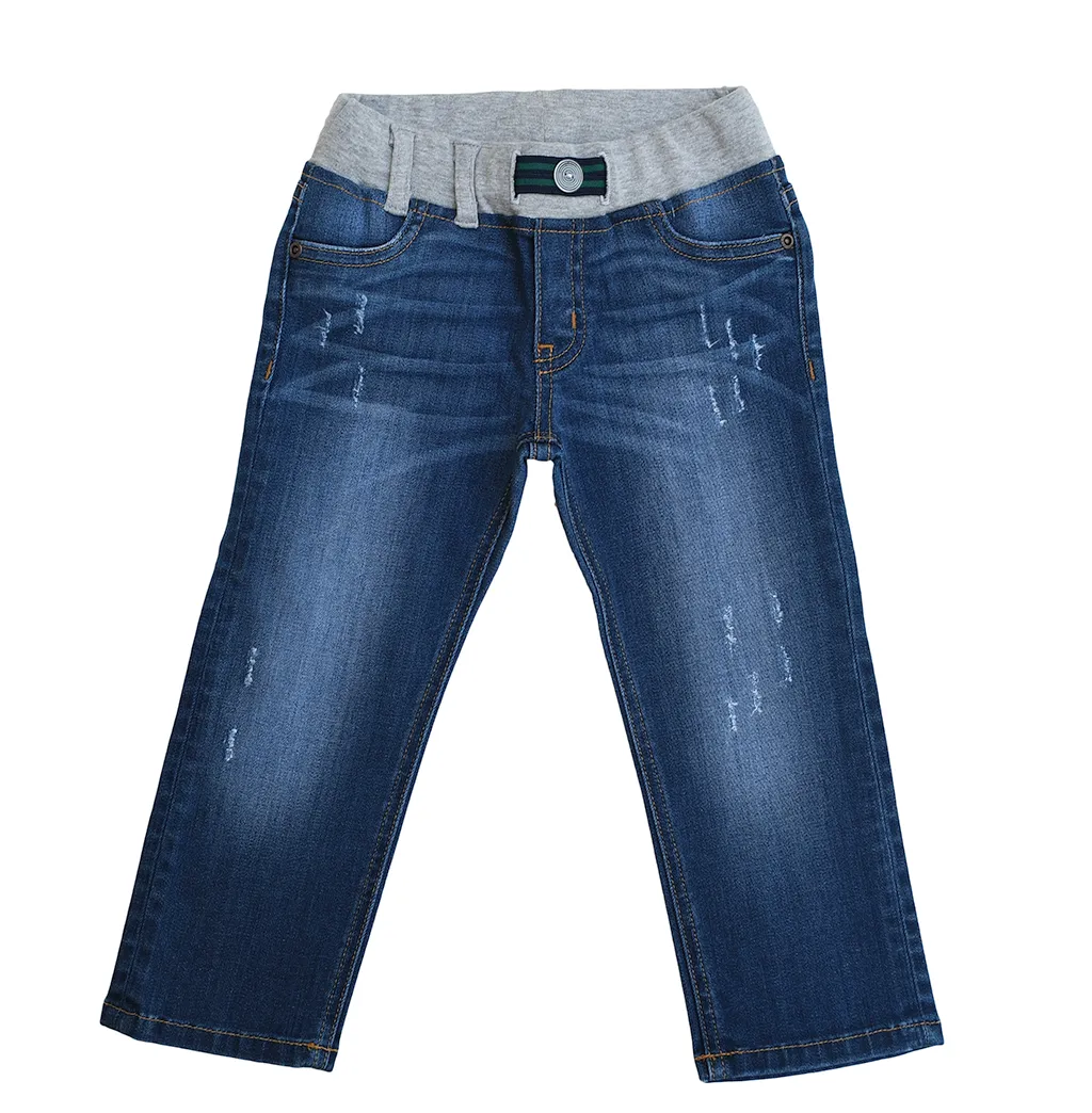 Distressed Dip Jeans