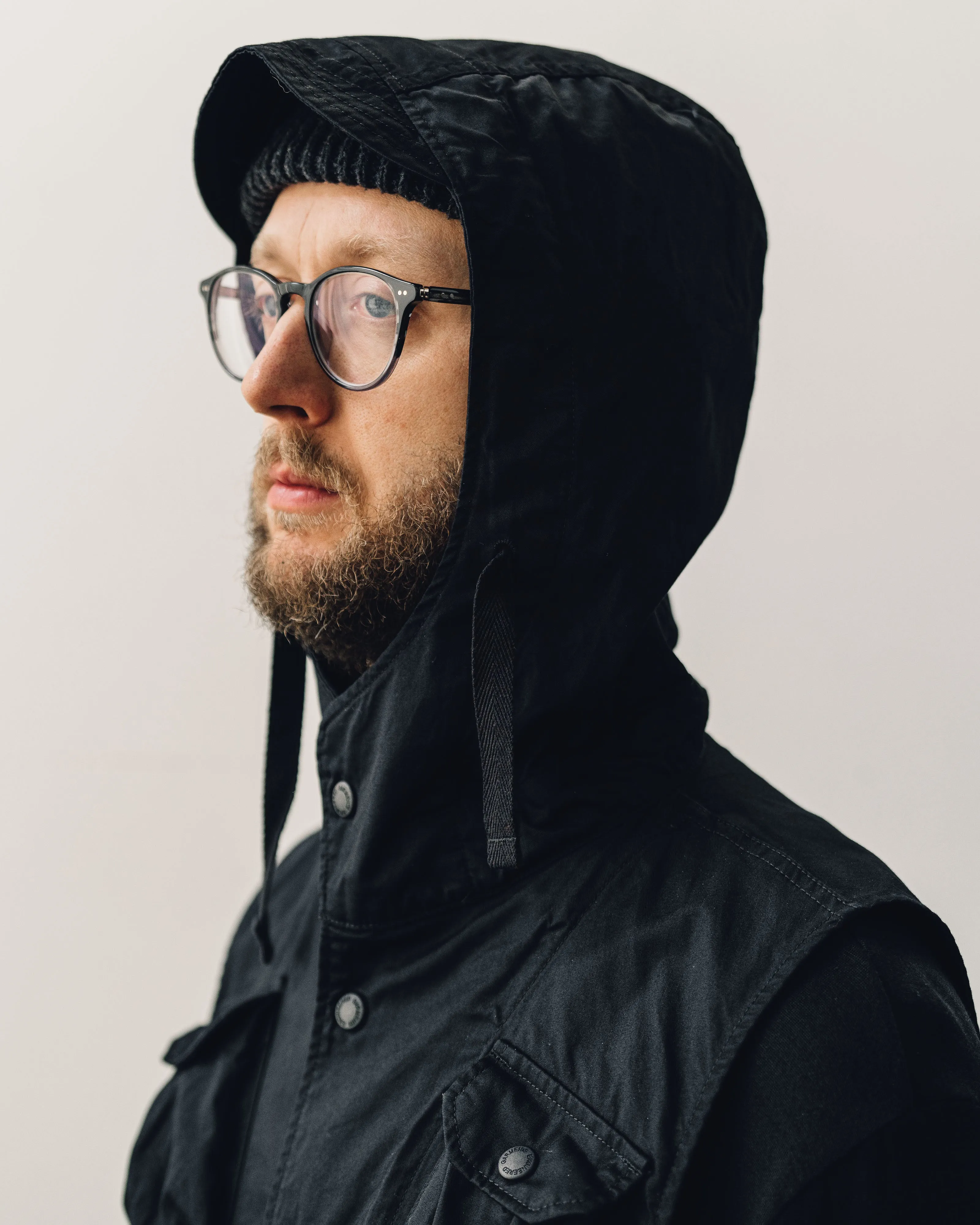Engineered Garments Ripstop Field Vest, Black