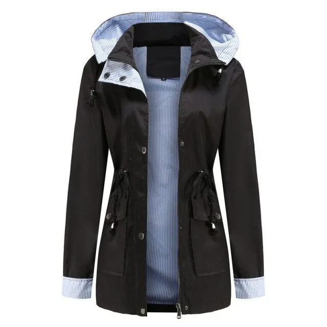 FashionSierra - Women Casual Windbreaker Waterproof Jackets