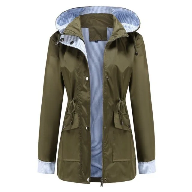FashionSierra - Women Casual Windbreaker Waterproof Jackets