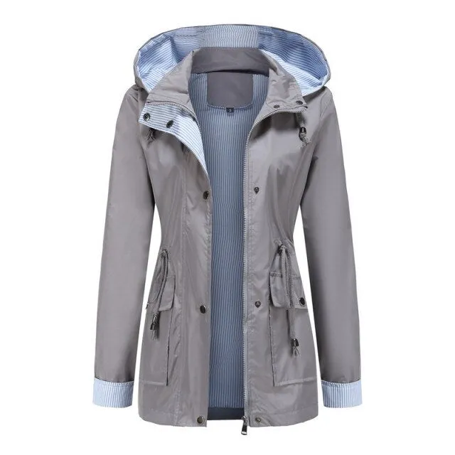 FashionSierra - Women Casual Windbreaker Waterproof Jackets