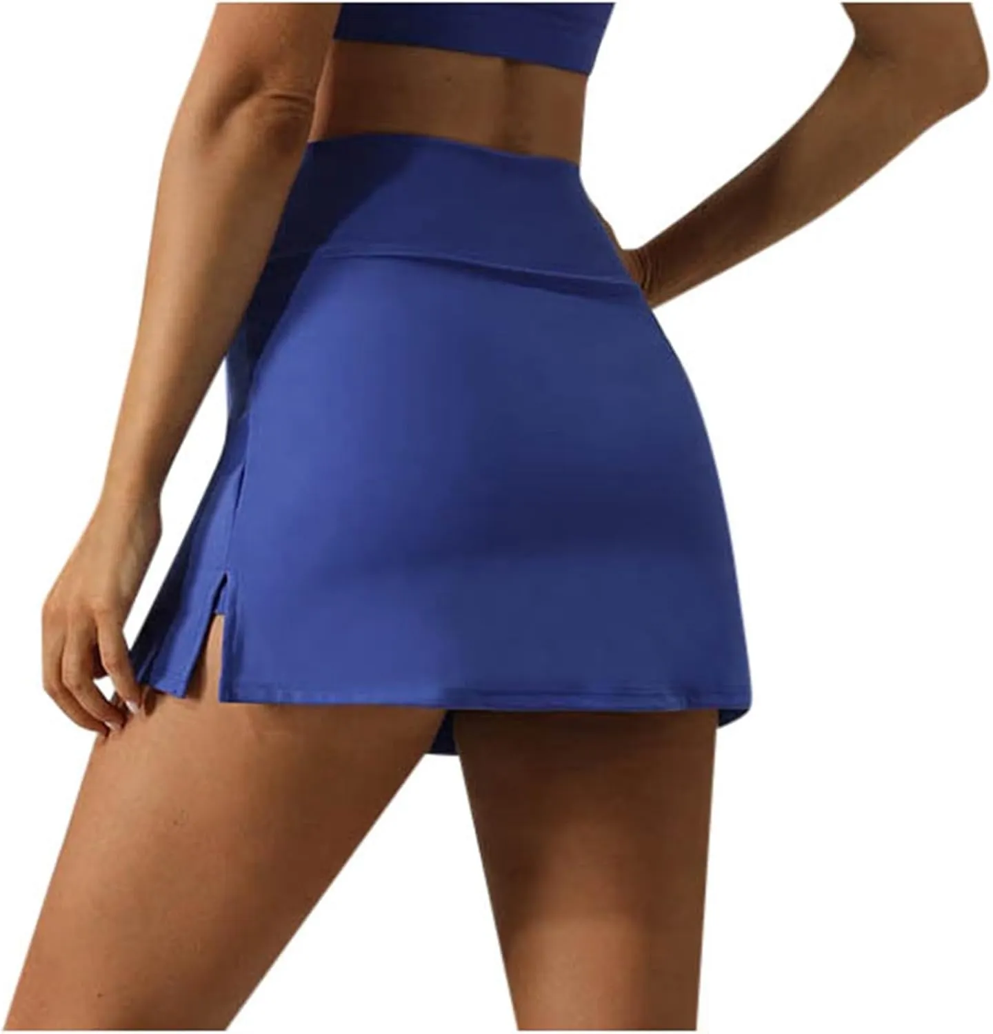 FZVYD Womens Tennis Skirt with Pockets Shorts Crossover High Waisted Athletic Skorts Skirts for Golf Running Workout Bodycon