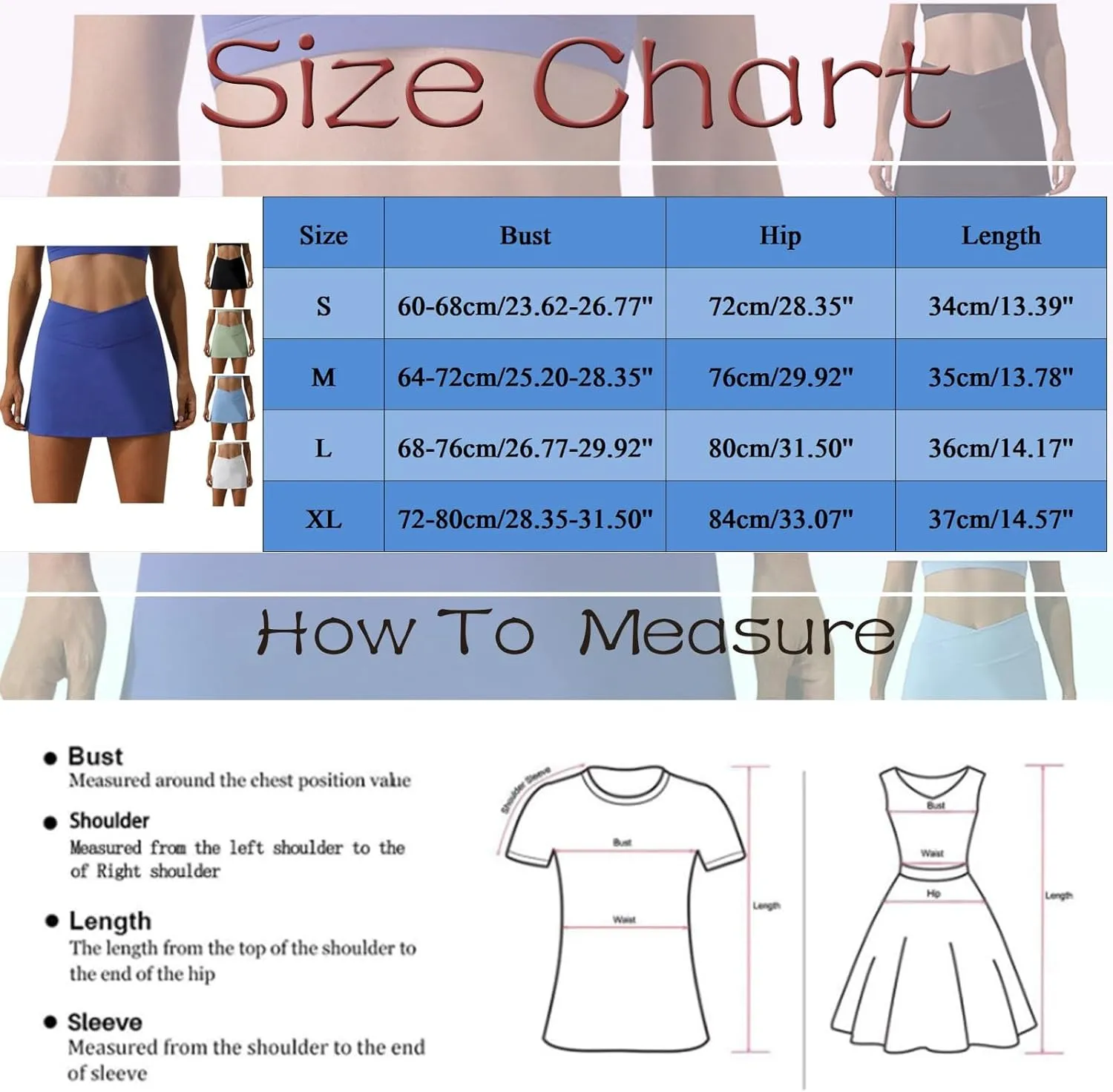 FZVYD Womens Tennis Skirt with Pockets Shorts Crossover High Waisted Athletic Skorts Skirts for Golf Running Workout Bodycon