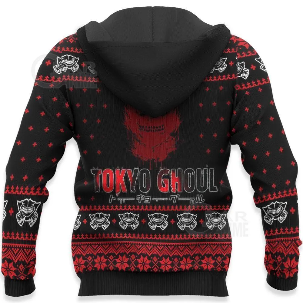 Giftngon - Ken Kaneki Ugly Christmas Sweater Tokyo Ghoul Xmas Gift Idea