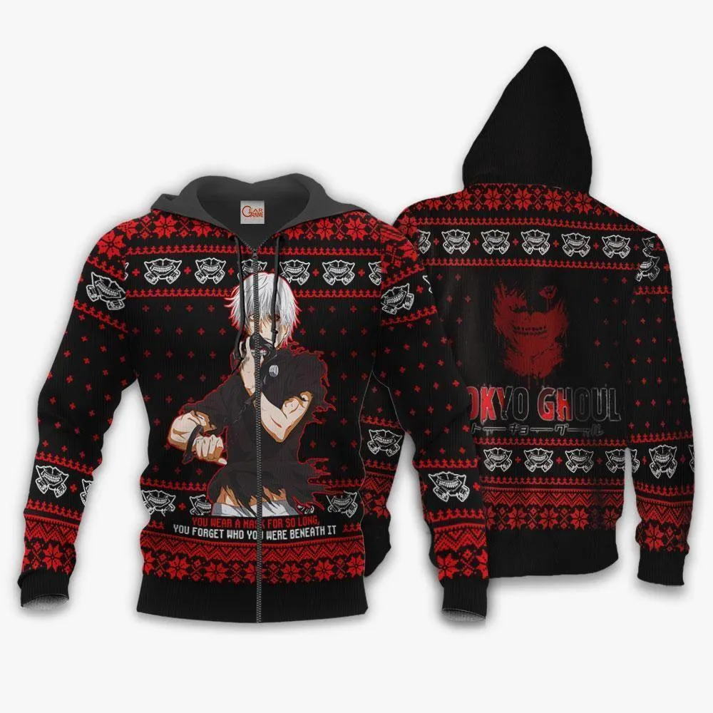 Giftngon - Ken Kaneki Ugly Christmas Sweater Tokyo Ghoul Xmas Gift Idea