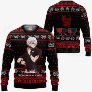 Giftngon - Ken Kaneki Ugly Christmas Sweater Tokyo Ghoul Xmas Gift Idea