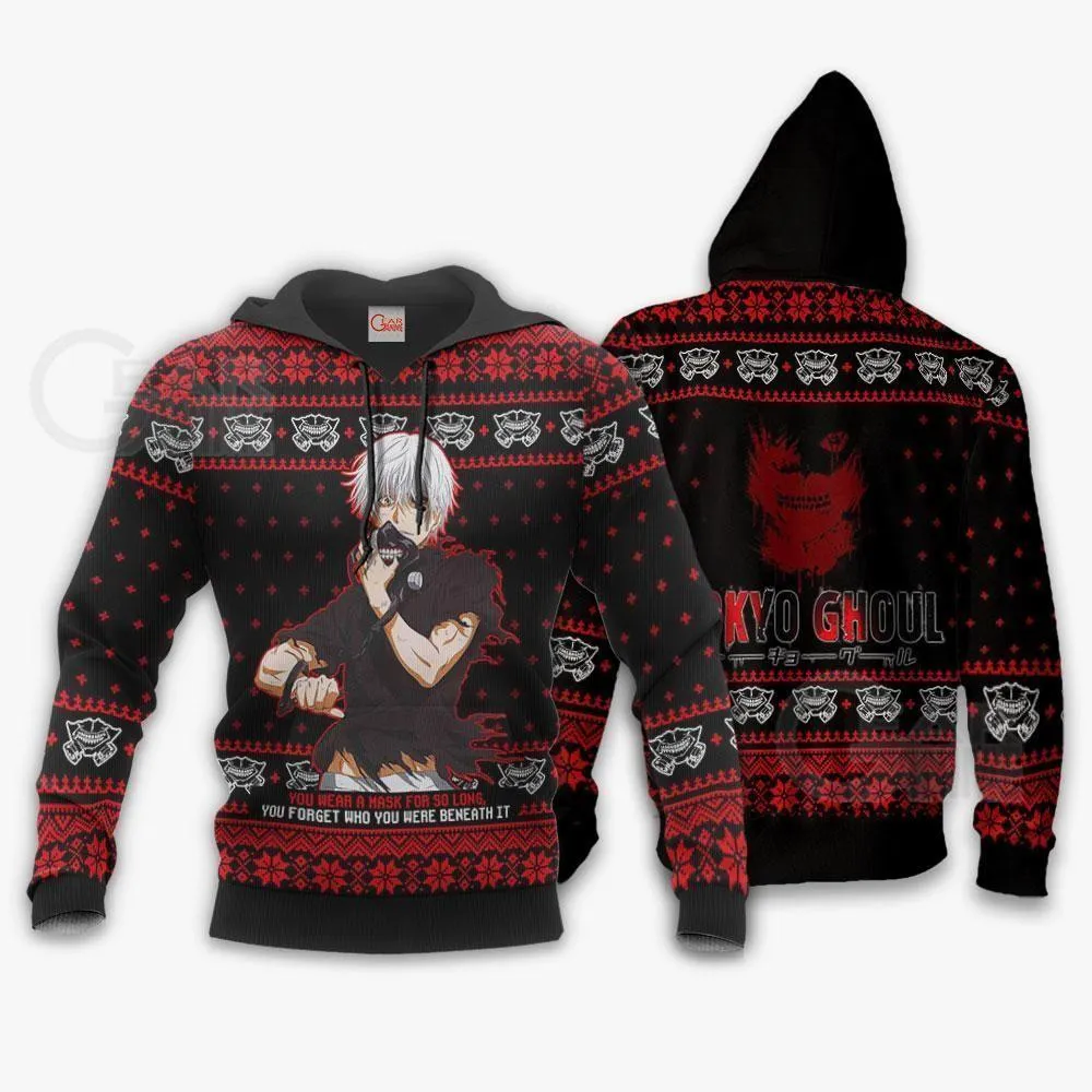 Giftngon - Ken Kaneki Ugly Christmas Sweater Tokyo Ghoul Xmas Gift Idea