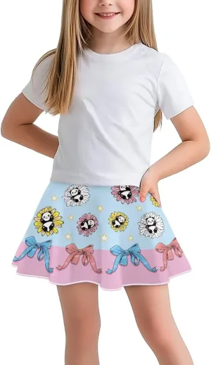 Girls Cute Skirts 1-in-2 Skorts Built in Shorts Lightweight Playwear Size 5-14