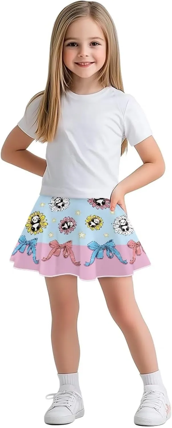 Girls Cute Skirts 1-in-2 Skorts Built in Shorts Lightweight Playwear Size 5-14