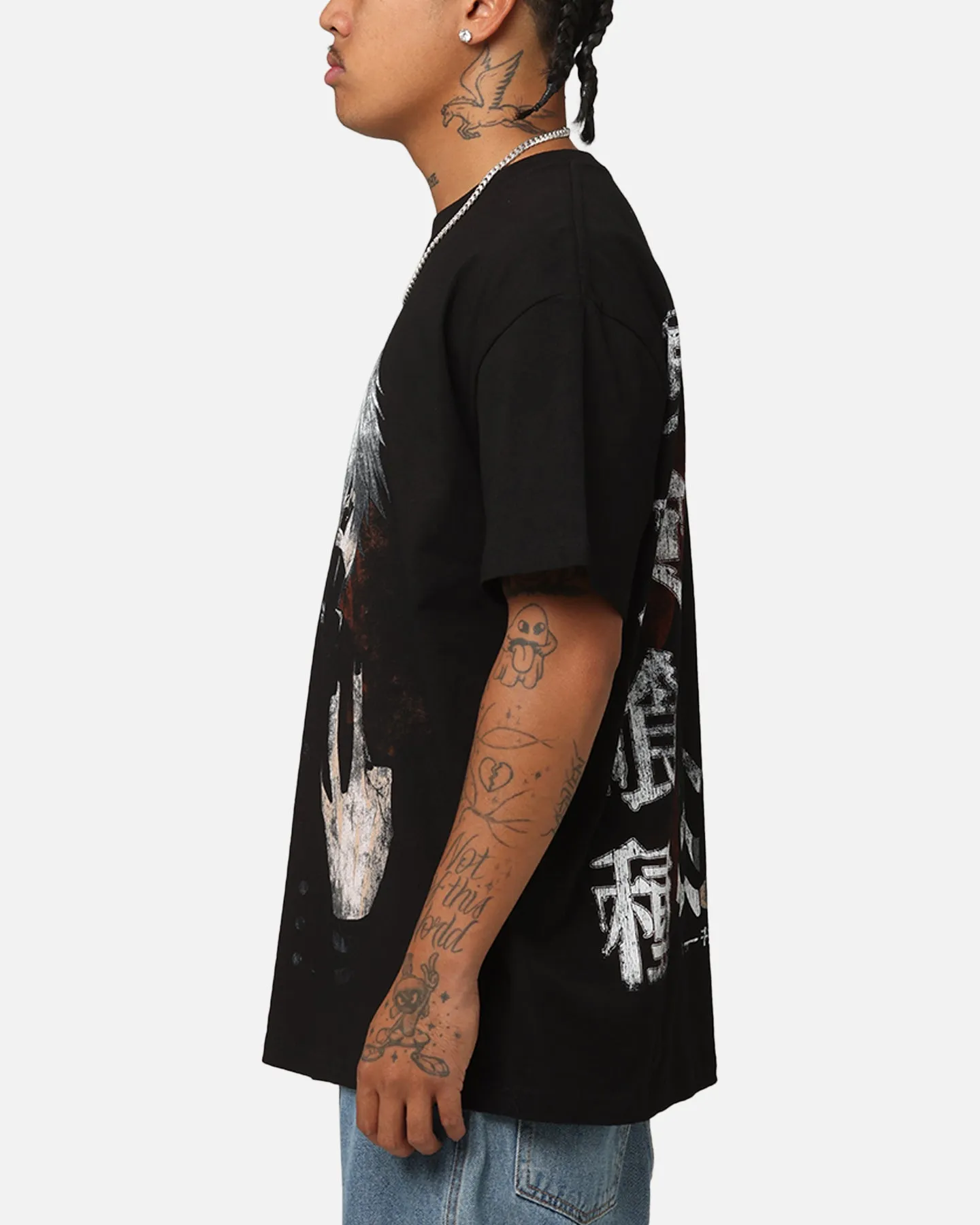 Goat Crew X Tokyo Ghoul Kaneki Heavy T-Shirt Black