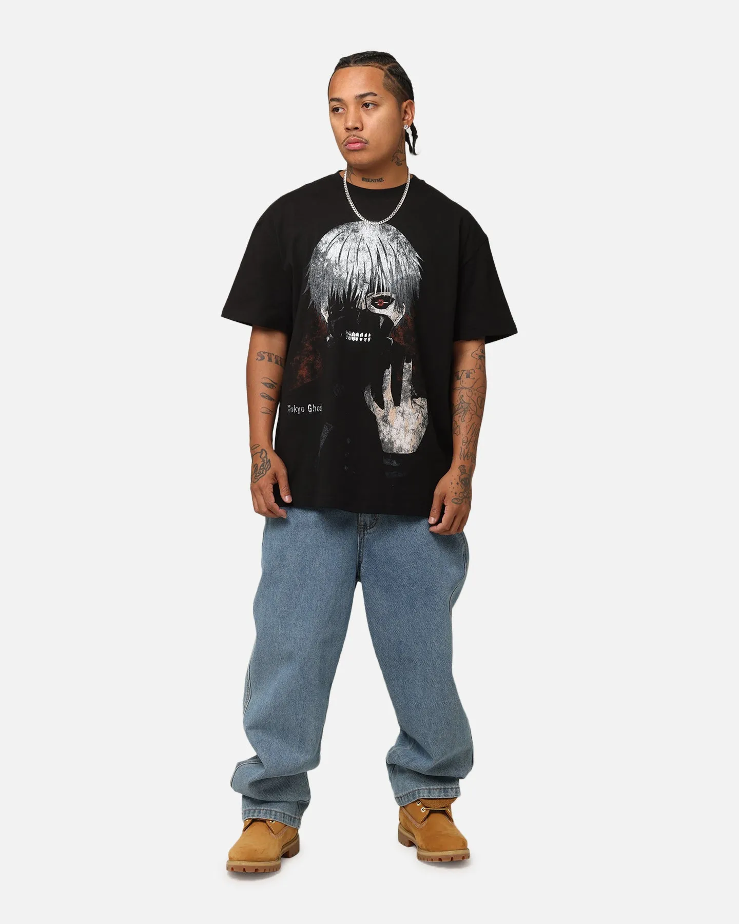 Goat Crew X Tokyo Ghoul Kaneki Heavy T-Shirt Black