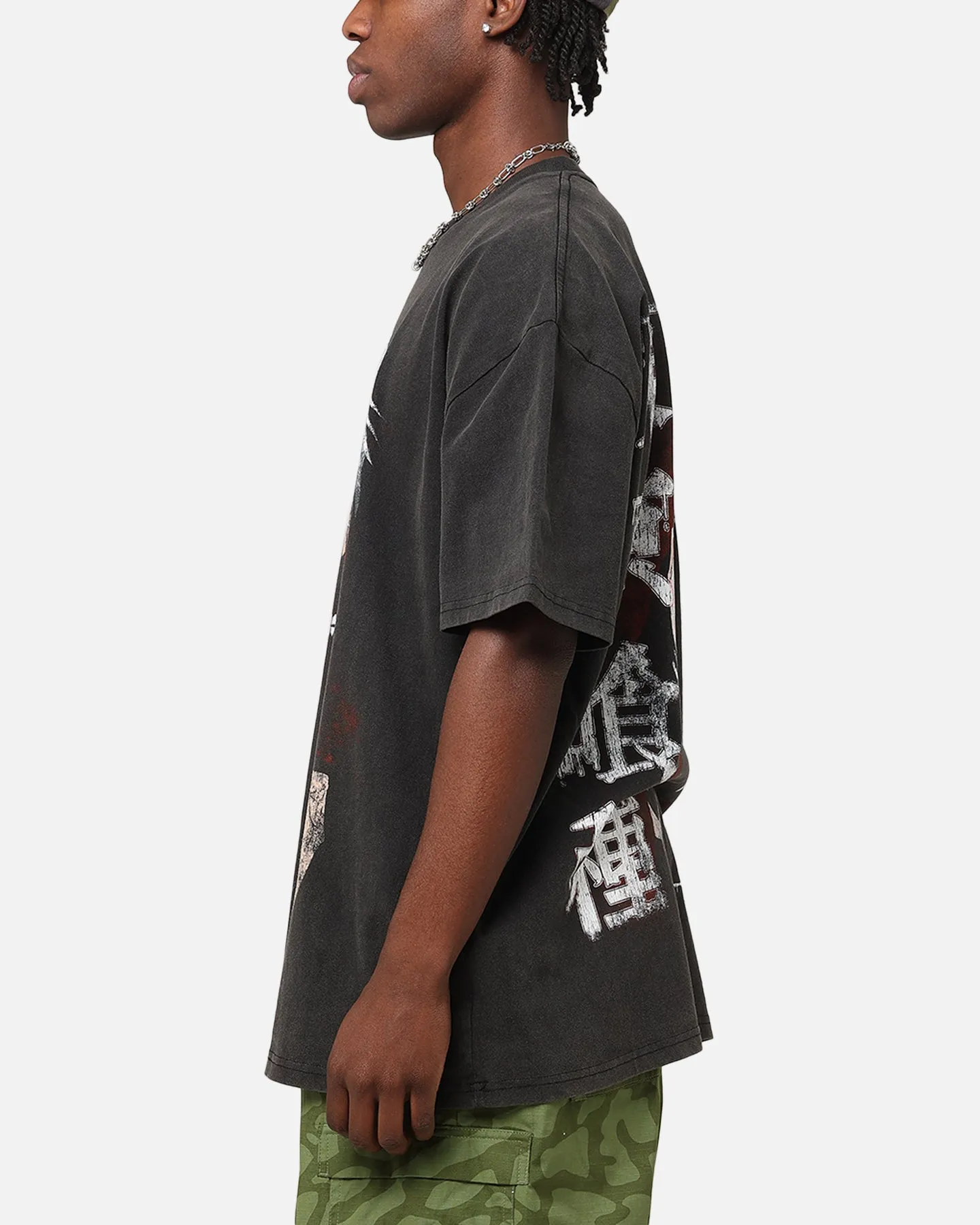 Goat Crew X Tokyo Ghoul Kaneki Heavy T-Shirt Vintage Black