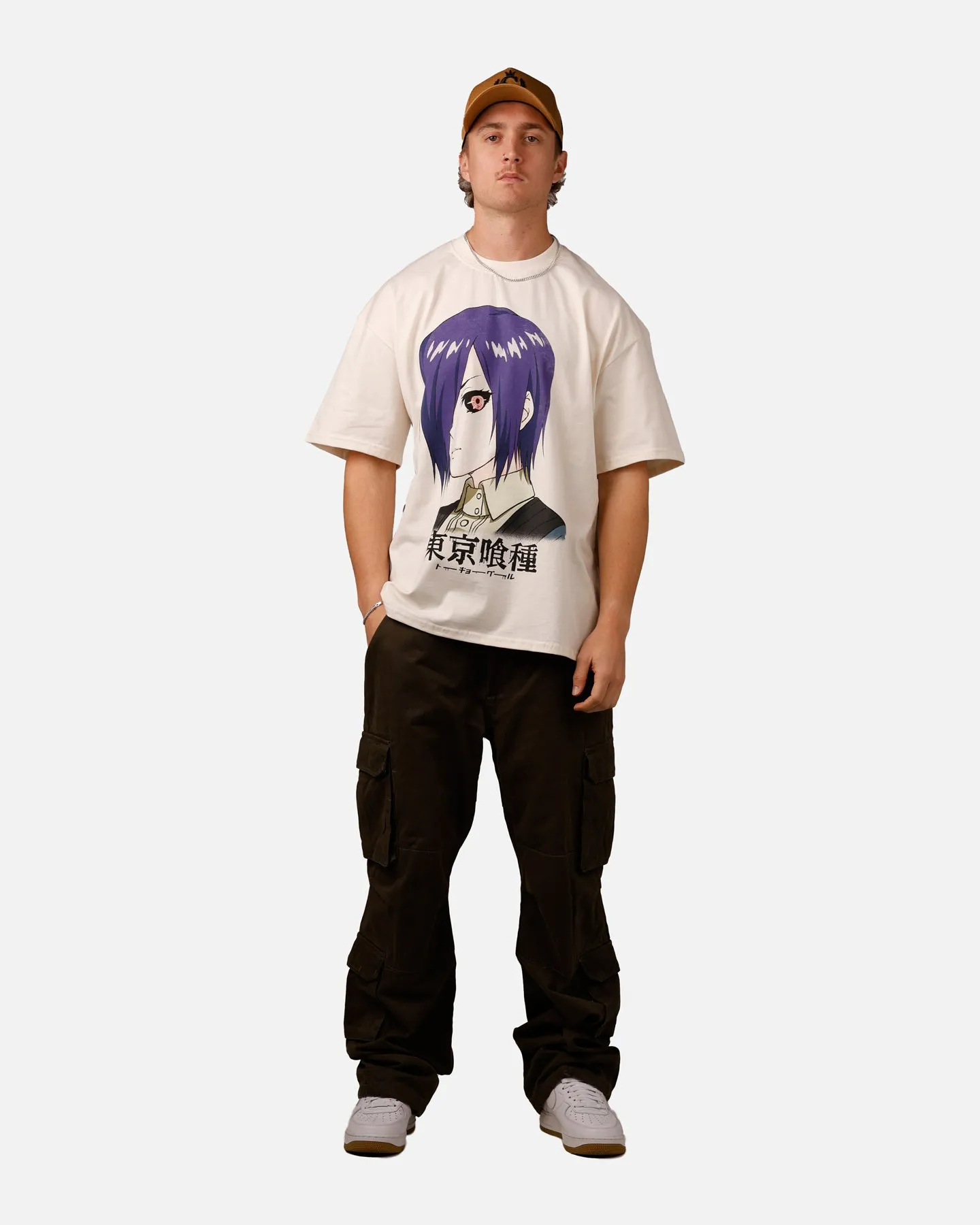 Goat Crew X Tokyo Ghoul Touka Heavy T-Shirt Off White
