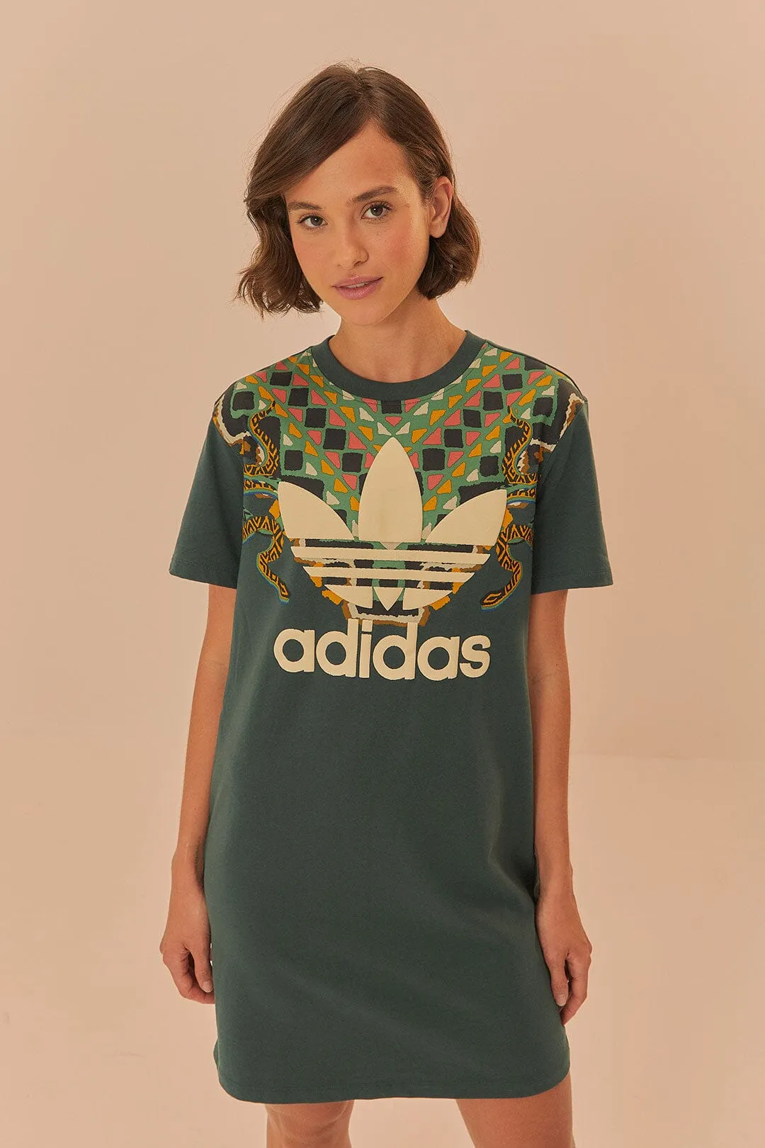 Green Adidas Farm Rio T-Shirt Dress